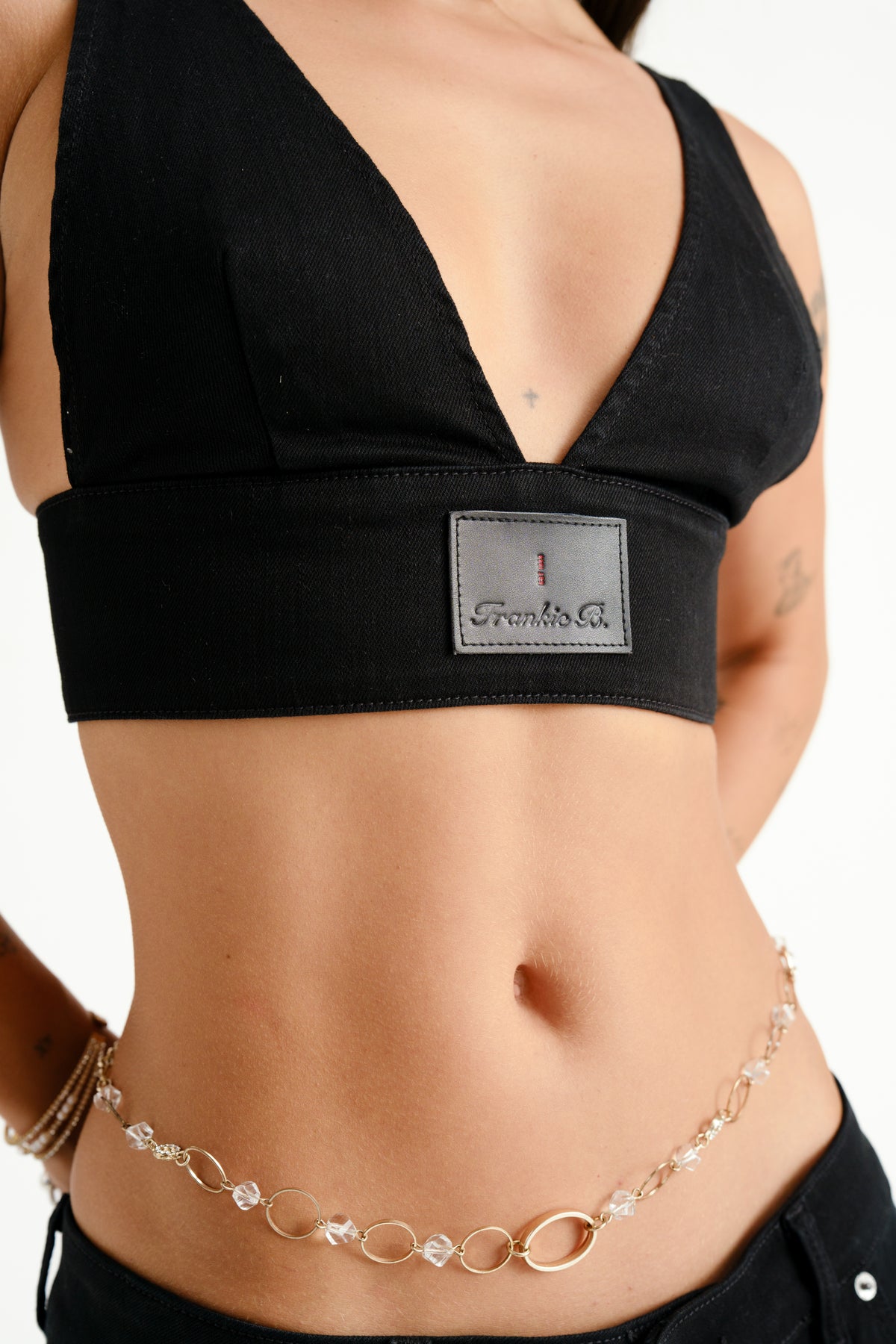 After Hours Midnight Black Denim Top