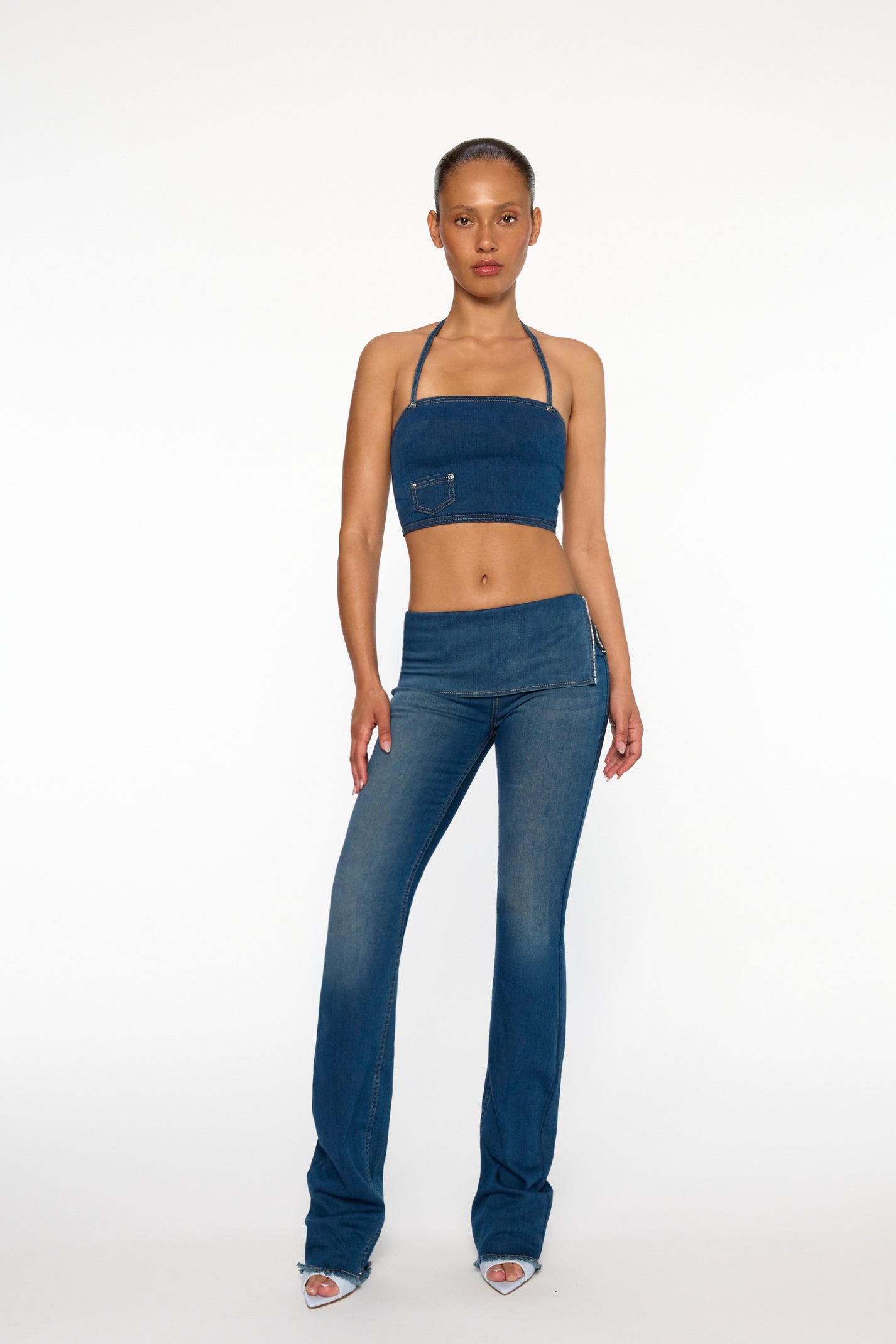 LA Fold Over Stacked Boot