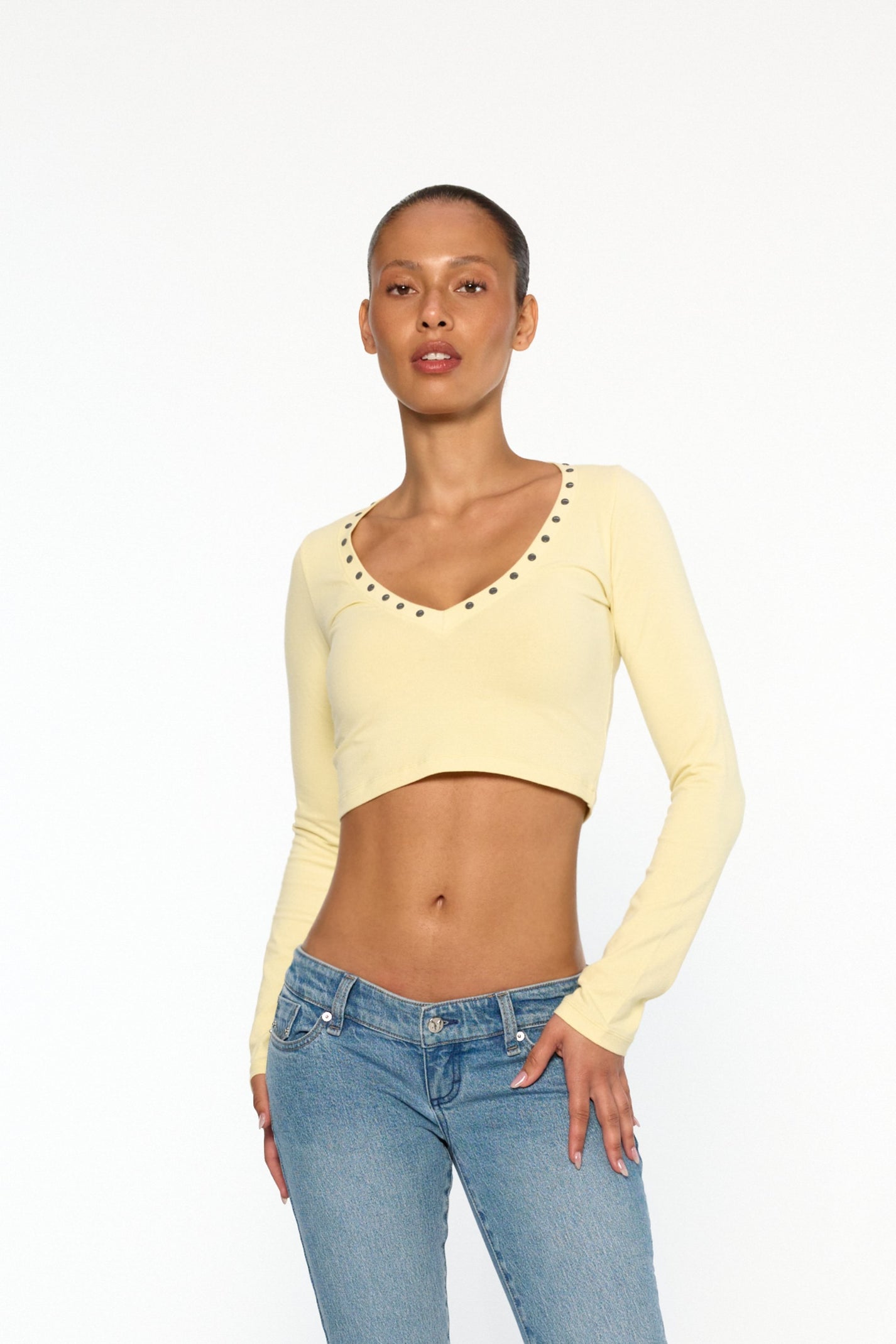 Long Sleeve V-Neck Tee